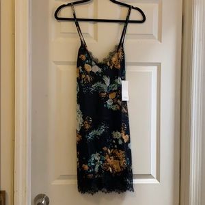 Navy floral dress